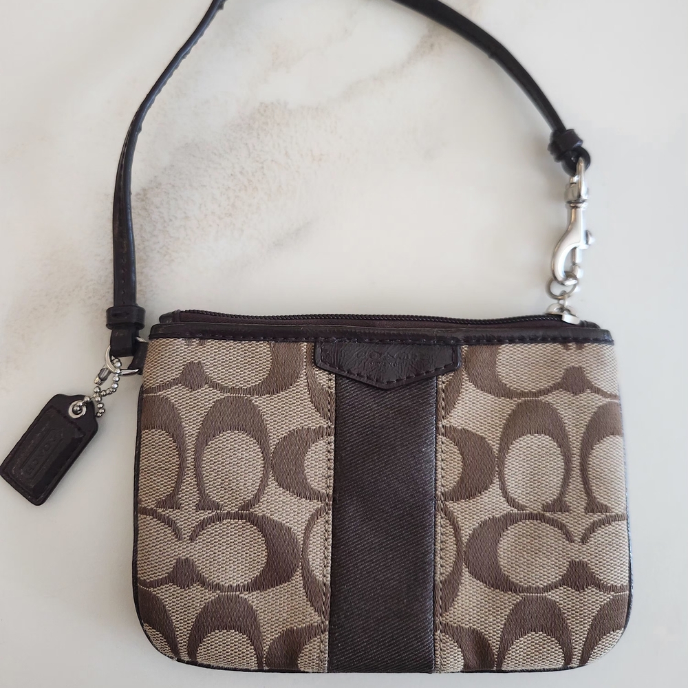 Elegant Brown Designer Wristlet
